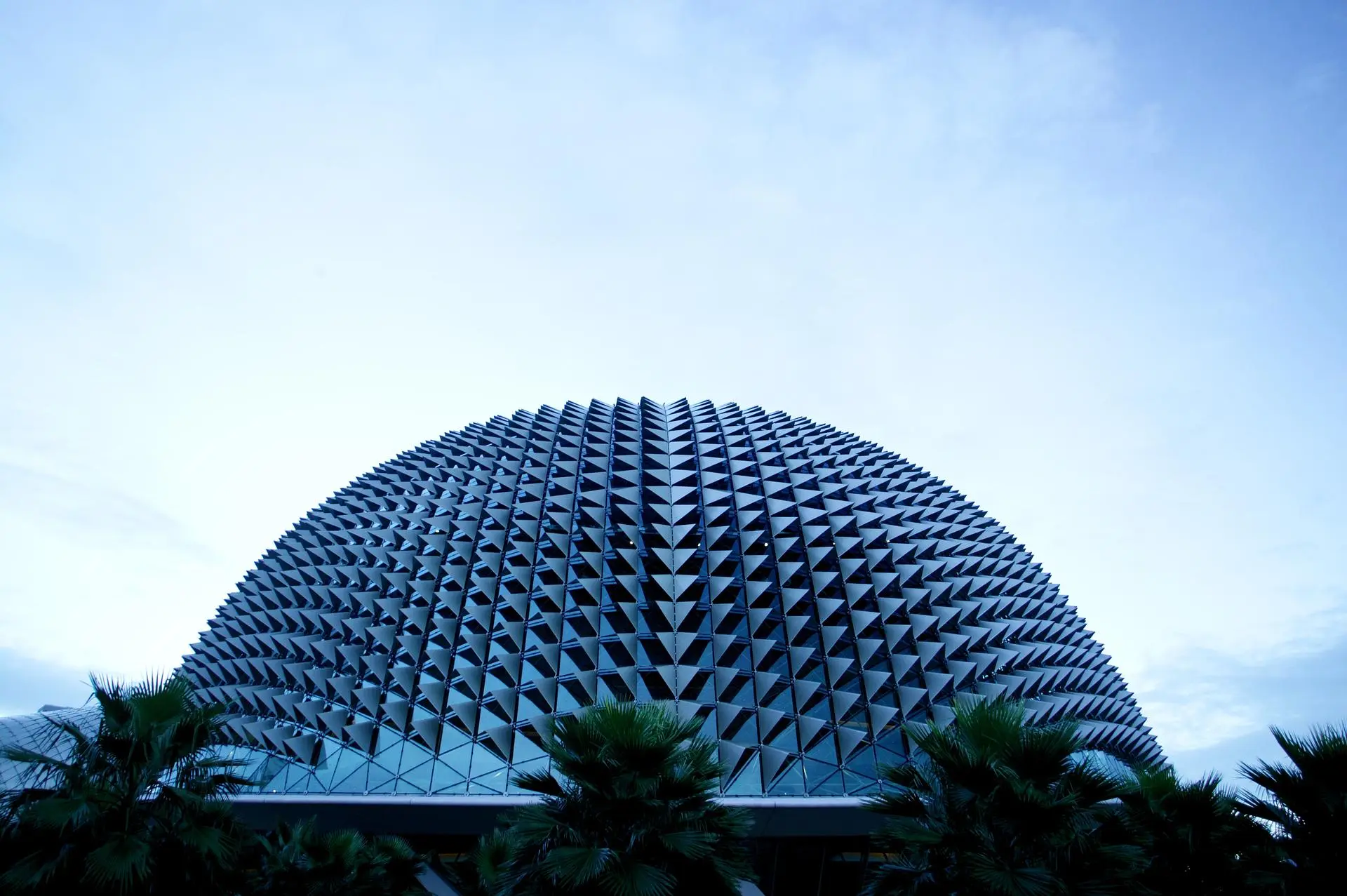 Spiky Roof Sky Palm Building, Esplanade - Theatres on the Bay, Singapore